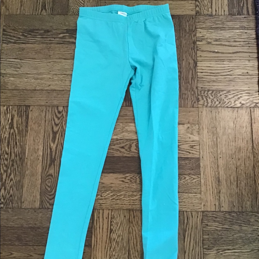 Mint green Hanna Anderson girls leggings